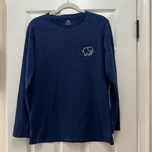 Ivory Ella Medium Navy Blue Long Sleeve Shirt